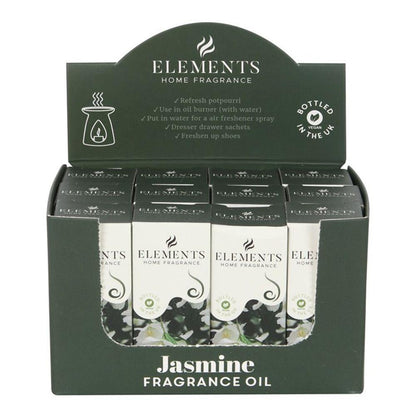 Set of 12 Elements Jasmine Fragrance Oils - DuvetDay.co.uk