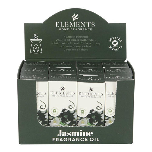 Set of 12 Elements Jasmine Fragrance Oils - DuvetDay.co.uk