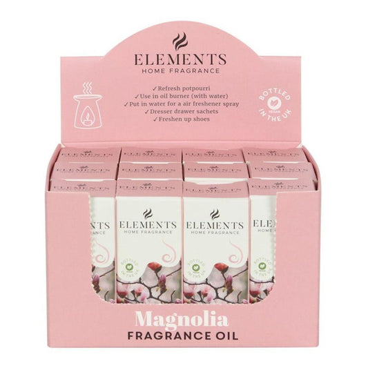 Set of 12 Elements Magnolia Fragrance Oils - DuvetDay.co.uk