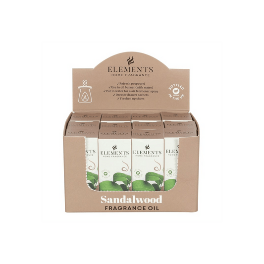 Set of 12 Elements Sandalwood Fragrance Oils - DuvetDay.co.uk