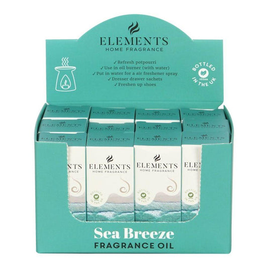 Set of 12 Elements Sea Breeze Fragrance Oils - DuvetDay.co.uk