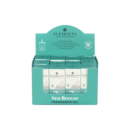 Set of 12 Elements Sea Breeze Fragrance Oils - DuvetDay.co.uk