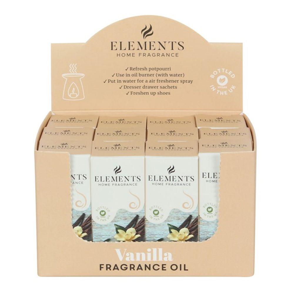 Set of 12 Elements Vanilla Fragrance Oils - DuvetDay.co.uk