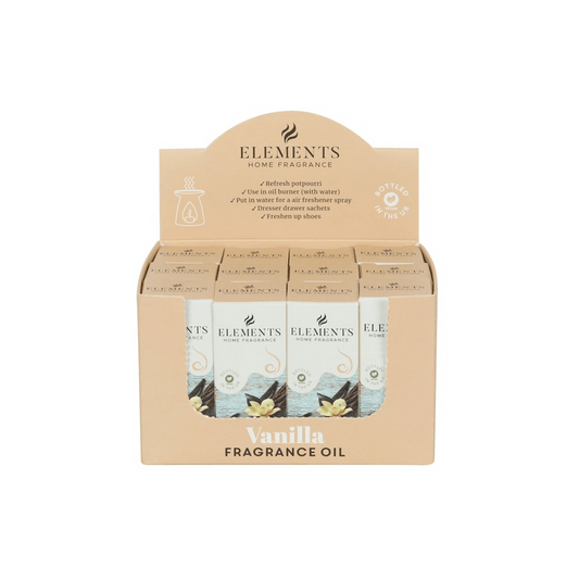 Set of 12 Elements Vanilla Fragrance Oils - DuvetDay.co.uk