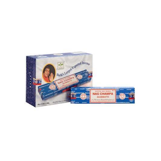 Set of 12 Packets of 40g Sai Baba Nagchampa Incense Sticks - DuvetDay.co.uk