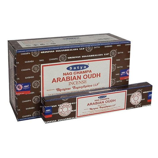 Set of 12 Packets of Arabian Oudh Incense Stick by Satya - DuvetDay.co.uk
