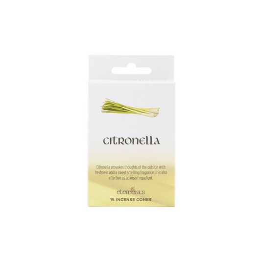 Set of 12 Packets of Elements Citronella Incense Cones - DuvetDay.co.uk