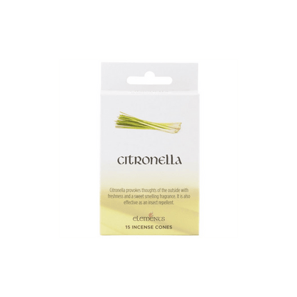 Set of 12 Packets of Elements Citronella Incense Cones - DuvetDay.co.uk