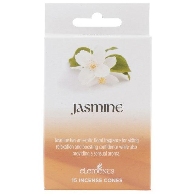 Set of 12 Packets of Elements Jasmine Incense Cones