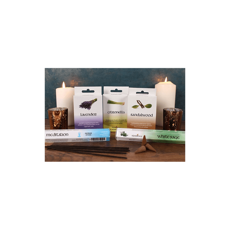 Set of 12 Packets of Elements Sandalwood Incense Cones - DuvetDay.co.uk