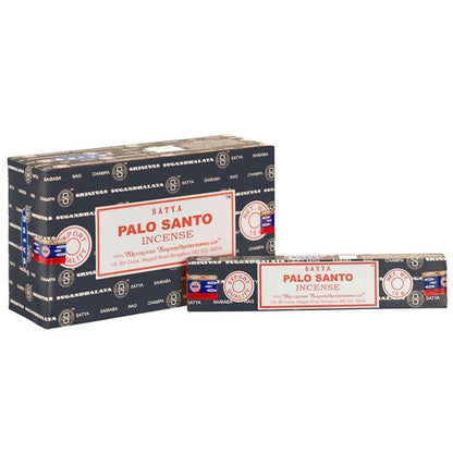 Set of 12 Packets of Palo Santo Incense Sticks by Satya - DuvetDay.co.uk