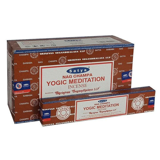 Set of 12 Packets of Yogic Meditation Incense Sticks by Satya - DuvetDay.co.uk