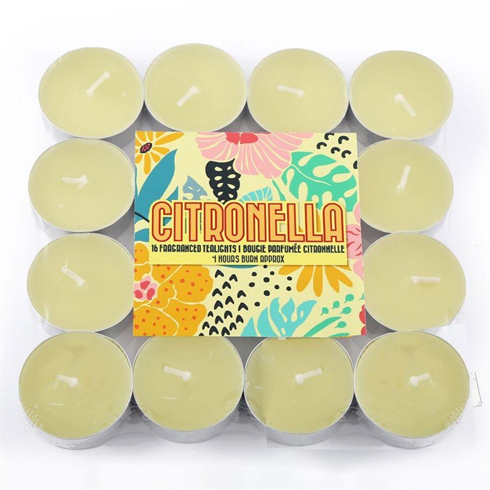 Set of 16 Citronella Tealights - DuvetDay.co.uk