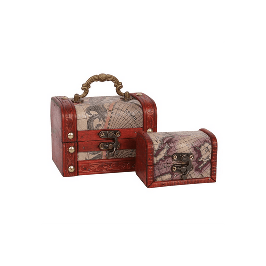 Set of 2 Map Chests - DuvetDay.co.uk