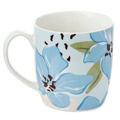 Set of 2 Porcelain Mugs - Florens Rhododendron - DuvetDay.co.uk