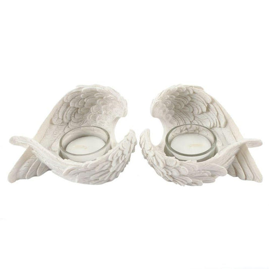 Set of 2 Winged Candle Holders - DuvetDay.co.uk