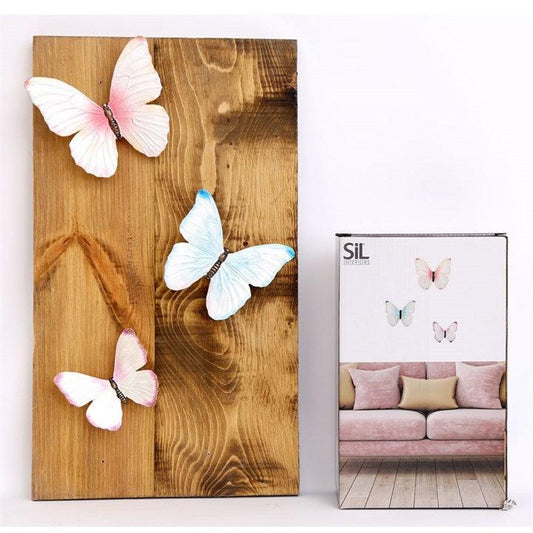 Set of 3 Butterfly Wall Decorations - DuvetDay.co.uk