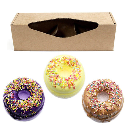 Set Of 3 Donut Bathbombs Gift Pack - Mix 2 - DuvetDay.co.uk
