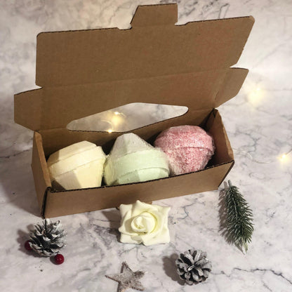 Set Of 3 Gemstone Bathbombs Gift Pack - Mix 2 - DuvetDay.co.uk