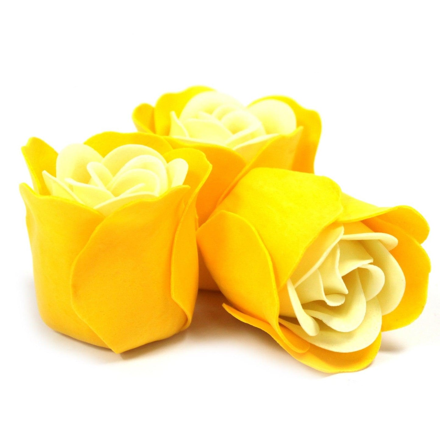 Set of 3 Soap Flower Heart Box - Spring Roses - DuvetDay.co.uk
