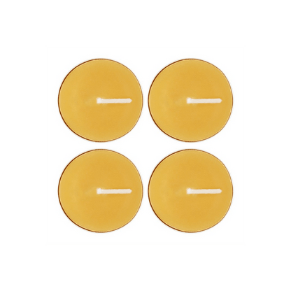Set of 4 Beeswax Tealights - DuvetDay.co.uk