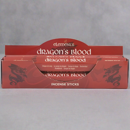 Set of 6 Packets of Elements Dragon's Blood Incense Sticks