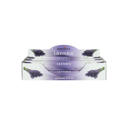 Set of 6 Packets of Elements Lavender Incense Sticks - DuvetDay.co.uk