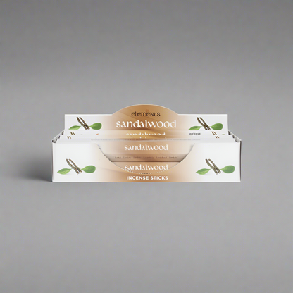 Set of 6 Packets of Elements Sandalwood Incense Sticks