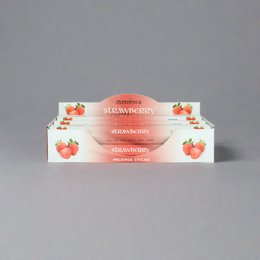 Set of 6 Packets of Elements Strawberry Incense Sticks - DuvetDay.co.uk