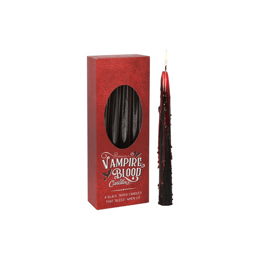 Set of 8 Vampire Blood Taper Candles - DuvetDay.co.uk