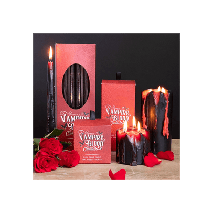 Set of 8 Vampire Blood Taper Candles - DuvetDay.co.uk