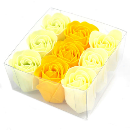 Set of 9 Soap Flowers- Spring Roses - DuvetDay.co.uk