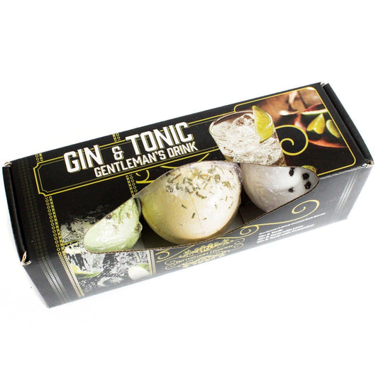 Set of Three Gin & Tonic Bath Bombs - DuvetDay.co.uk