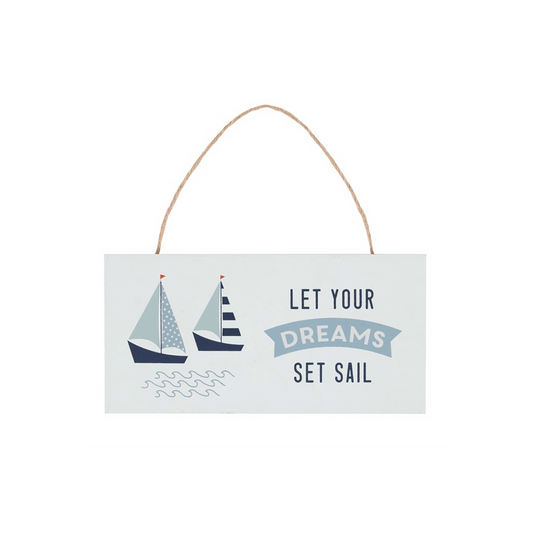 Set Sail Hanging Sign - DuvetDay.co.uk