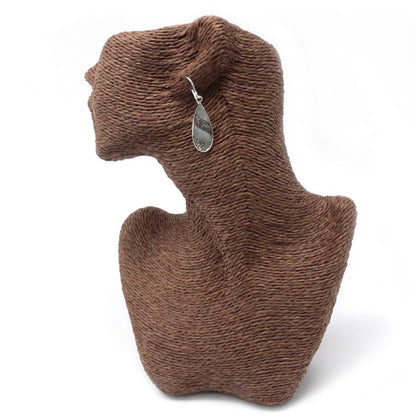 Shell & Silver Earrings - Teardrop- MOP - DuvetDay.co.uk