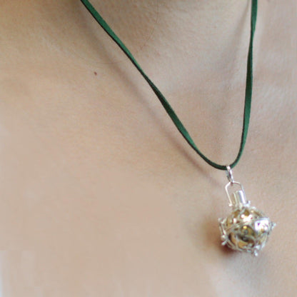 Silver Angel Bell - Healing - 23mm - DuvetDay.co.uk