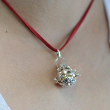 Silver Angel Bell - Magic - 18mm - DuvetDay.co.uk