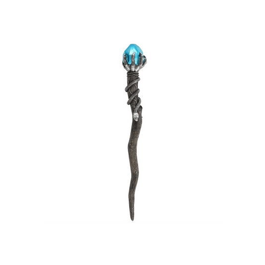 Silver Claw Wand with Blue Gem - DuvetDay.co.uk