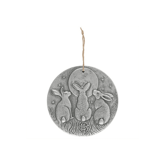 Silver Effect Moon Shadows Plaque by Lisa Parker - DuvetDay.co.uk