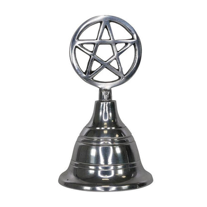 Silver Pentagram Altar Bell - DuvetDay.co.uk