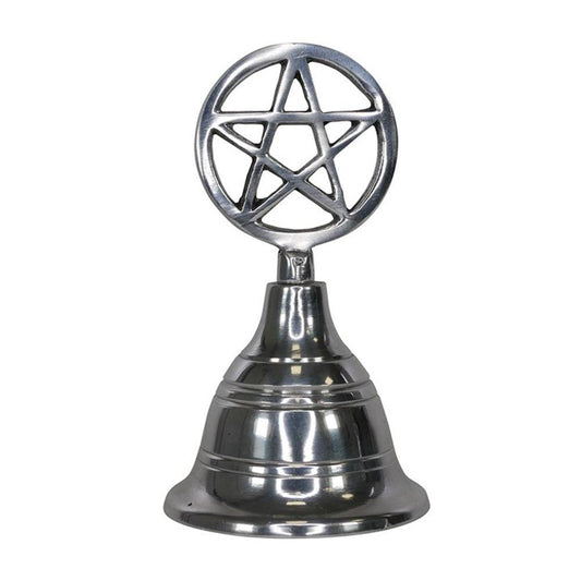 Silver Pentagram Altar Bell - DuvetDay.co.uk