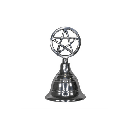 Silver Pentagram Altar Bell - DuvetDay.co.uk