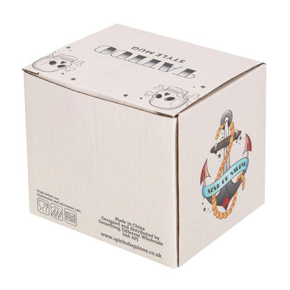 Sink Or Swim Tattoo Anchor Mug - DuvetDay.co.uk