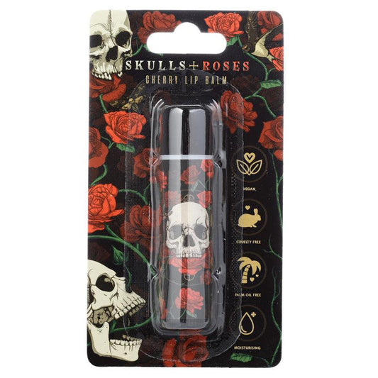 Skulls & Roses Stick Lip Balm - Cherry - DuvetDay.co.uk