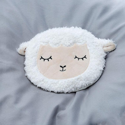 Sleepy Sheep Round Microwavable Plush Wheat and Lavender Heat Pack - DuvetDay.co.uk