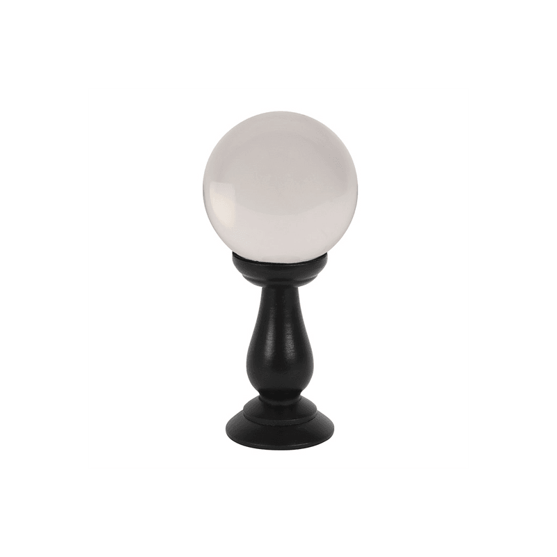 Small Clear Crystal Ball on Stand - DuvetDay.co.uk