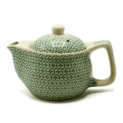Small Herbal Teapot - Green Mosaic - DuvetDay.co.uk
