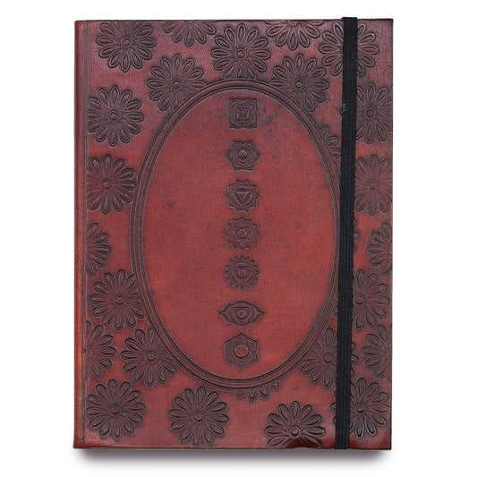 Small Notebook with strap - Chakra Mandala - DuvetDay.co.uk
