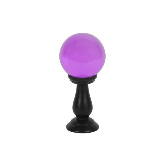 Small Purple Crystal Ball on Stand - DuvetDay.co.uk