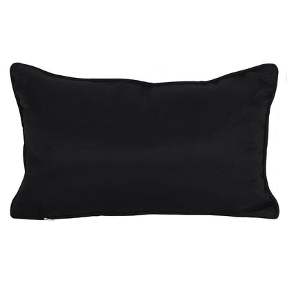Small Rectangular Black and White Talking Board Cushion - DuvetDay.co.uk